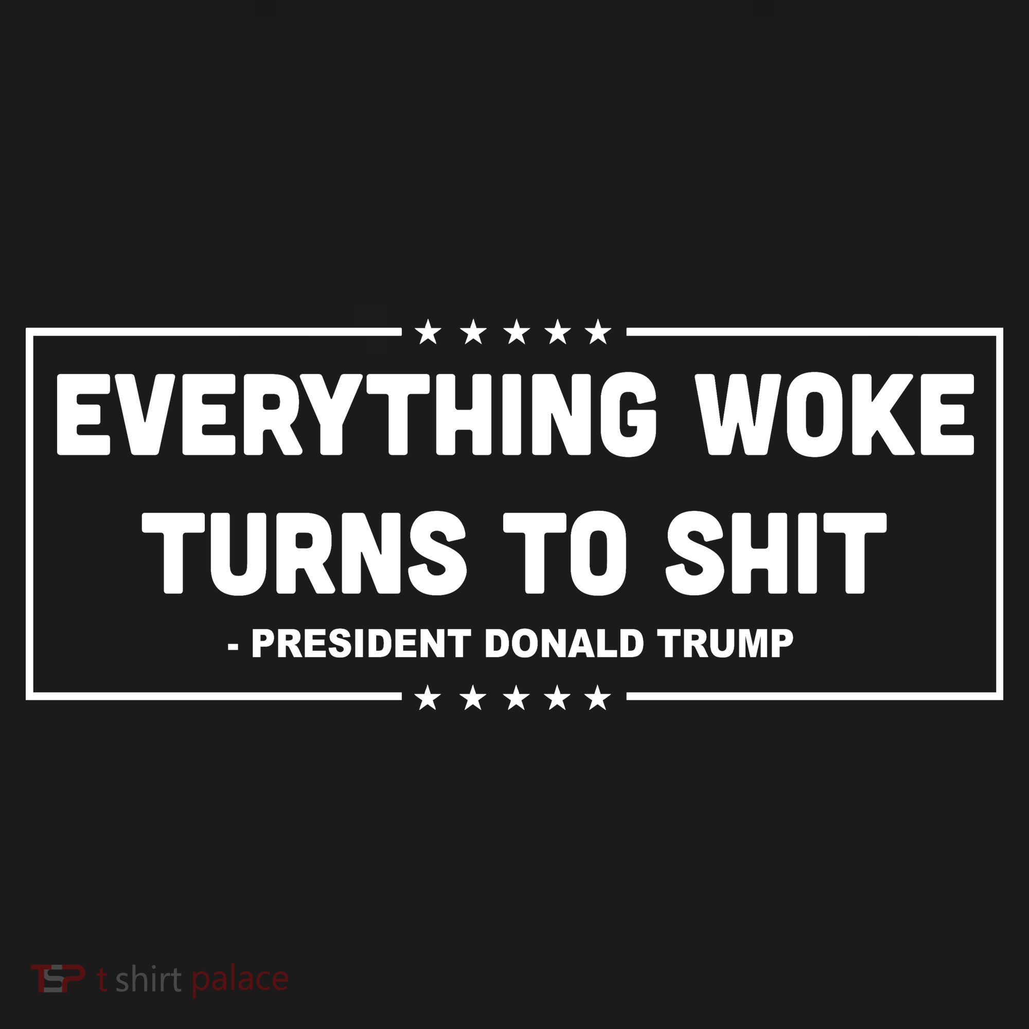Everything Woke Turns To Shit Funny Trump Quote Bucket Hat
