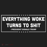 Everything Woke Turns To Shit Funny Trump Quote Beanie thumb 2