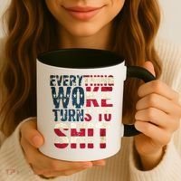 Everything Woke Turns To Shit USA Flag Coffee Mug thumb 3