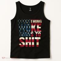 Everything Woke Turns To Shit USA Flag Tank Top thumb 2