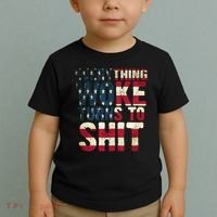 Everything Woke Turns To Shit USA Flag Toddler T-Shirt thumb 2