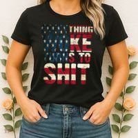 Everything Woke Turns To Shit USA Flag Women's T-Shirt thumb 2