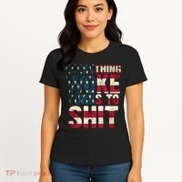 Everything Woke Turns To Shit USA Flag Women's T-Shirt thumb 4