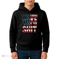 Everything Woke Turns To Shit USA Flag Kids Hoodie thumb 4