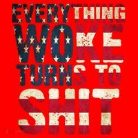Everything Woke Turns To Shit USA Flag Santa Hat thumb 1