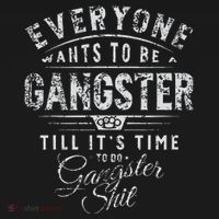 Everyone Wants To Be Gangster Till ItS Time Women's Hoodie thumb 2
