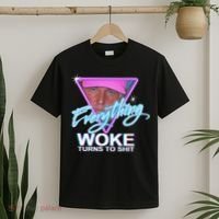 Everything Woke Turns To Shit Donald Trump Retro 80s T-Shirt thumb 2