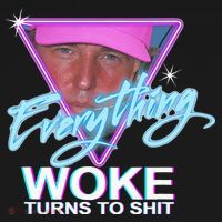 Everything Woke Turns To Shit Donald Trump Retro 80s Women's Hoodie thumb 2