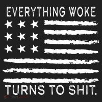 Everything Woke Turns To Shit American Flag Tumbler thumb 3