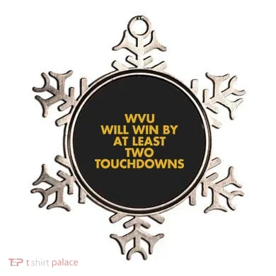 Eerrational Wvu Will Win By At Least Two Touchdowns Ornament