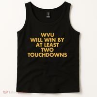 Eerrational Wvu Will Win By At Least Two Touchdowns Tank Top thumb 2