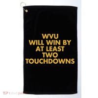 Eerrational Wvu Will Win By At Least Two Touchdowns Golf Towel thumb 0