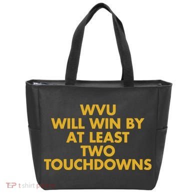 Eerrational Wvu Will Win By At Least Two Touchdowns Tote Bag