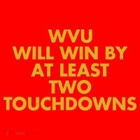 Eerrational Wvu Will Win By At Least Two Touchdowns Santa Hat thumb 1