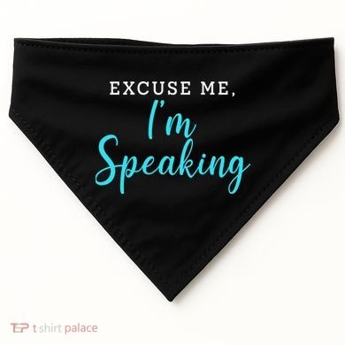 Excuse Me I'm Speaking Kamala Harris Quote Vice President Debate  USA-Made Doggie Bandana