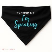 Excuse Me I'm Speaking Kamala Harris Quote Vice President Debate  USA-Made Doggie Bandana thumb 0