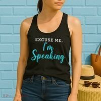 Excuse Me I'm Speaking Kamala Harris Quote Vice President Debate  Women's Tank Top thumb 2