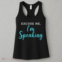 Excuse Me I'm Speaking Kamala Harris Quote Vice President Debate  Women's Tank Top thumb 3