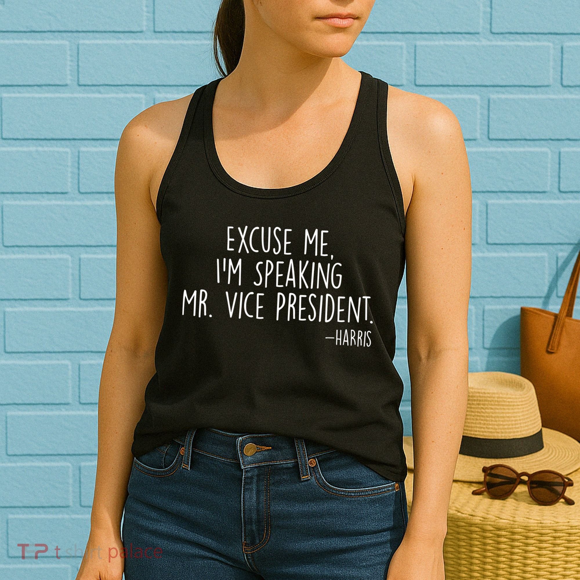 Excuse Me I'm Speaking Mr Vice President Kamala Harris Debate Women's Tank Top