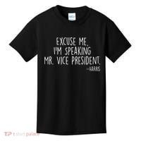 Excuse Me I'm Speaking Mr Vice President Kamala Harris Debate Kids T-Shirt thumb 0