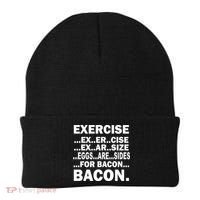 Exercise Eggs Are Sides For Bacon Beanie thumb 0