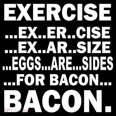 Exercise Eggs Are Sides For Bacon Tie-Dye Long Sleeve Shirt