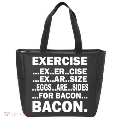 Exercise Eggs Are Sides For Bacon Tote Bag