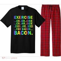 Exercise Eggs Are Sides For Bacon Tie Dye Pajama Set thumb 0