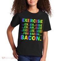Exercise Eggs Are Sides For Bacon Tie Dye Kids T-Shirt thumb 2