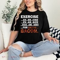 Exercise For Bacon Camouflage Comfort Colors T-Shirt thumb 2