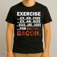 Exercise For Bacon Camouflage T-Shirt thumb 3