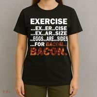 Exercise For Bacon Camouflage T-Shirt thumb 4