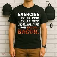 Exercise For Bacon Camouflage T-Shirt thumb 6