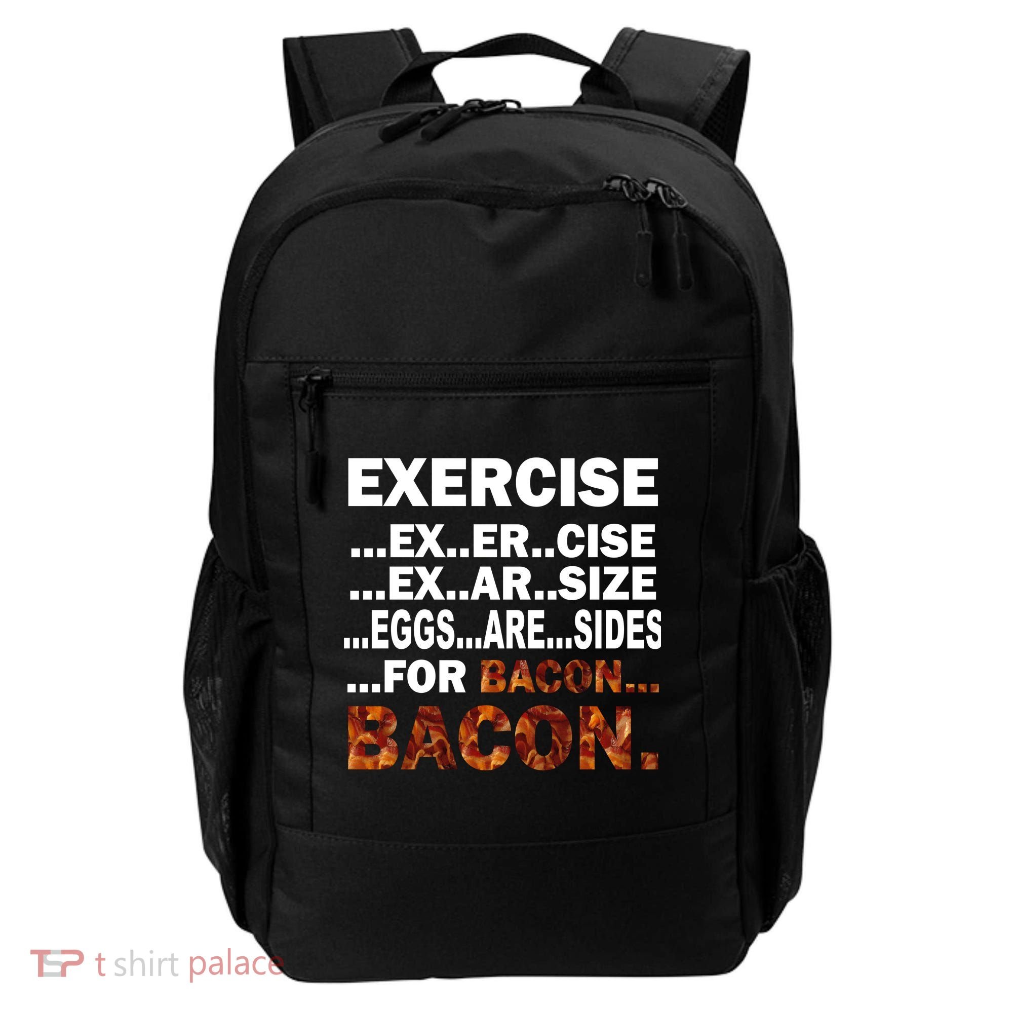 Exercise For Bacon Camouflage Backpack
