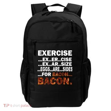 Exercise For Bacon Camouflage Backpack