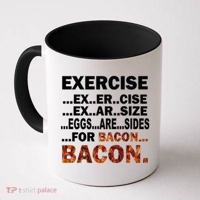 Exercise For Bacon Camouflage Coffee Mug