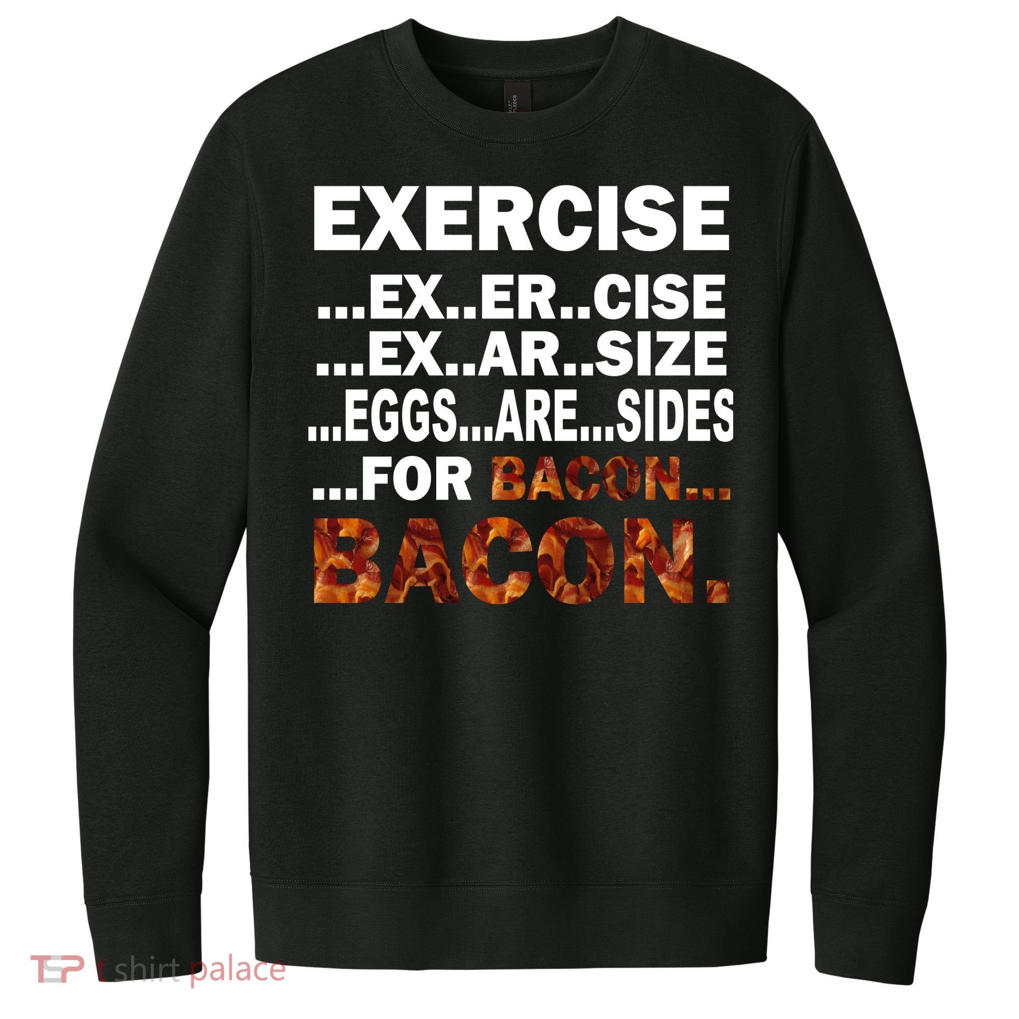 Exercise For Bacon Camouflage V.I.T. Fleece Crew Sweatshirt