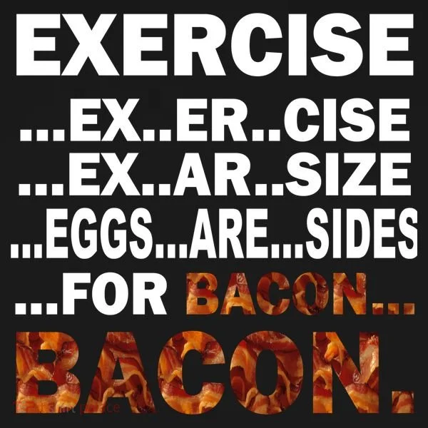 Exercise For Bacon Camouflage Polo