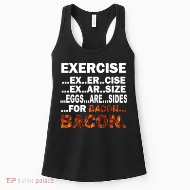Exercise For Bacon Camouflage Women's Tank Top