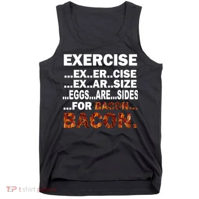 Exercise For Bacon Camouflage Tank Top