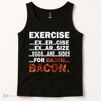 Exercise For Bacon Camouflage Tank Top thumb 2