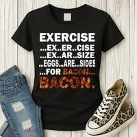 Exercise For Bacon Camouflage Women's T-Shirt thumb 3
