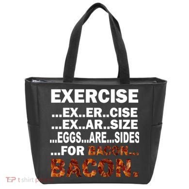 Exercise For Bacon Camouflage Tote Bag