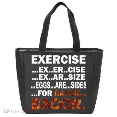 Exercise For Bacon Camouflage Tote Bag