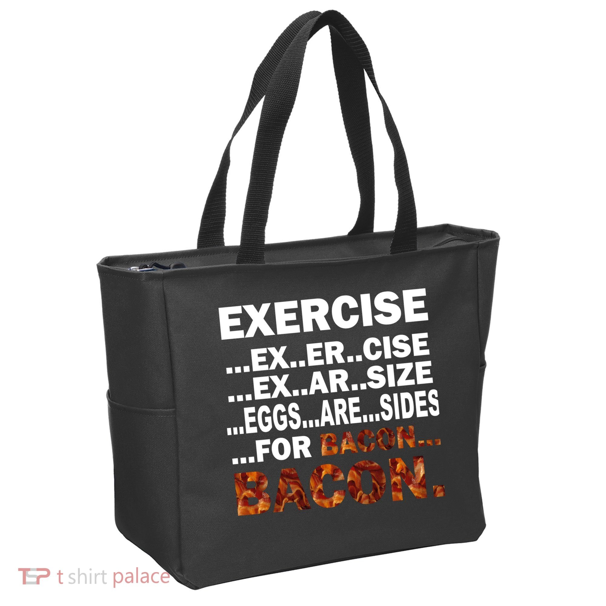 Exercise For Bacon Camouflage Tote Bag