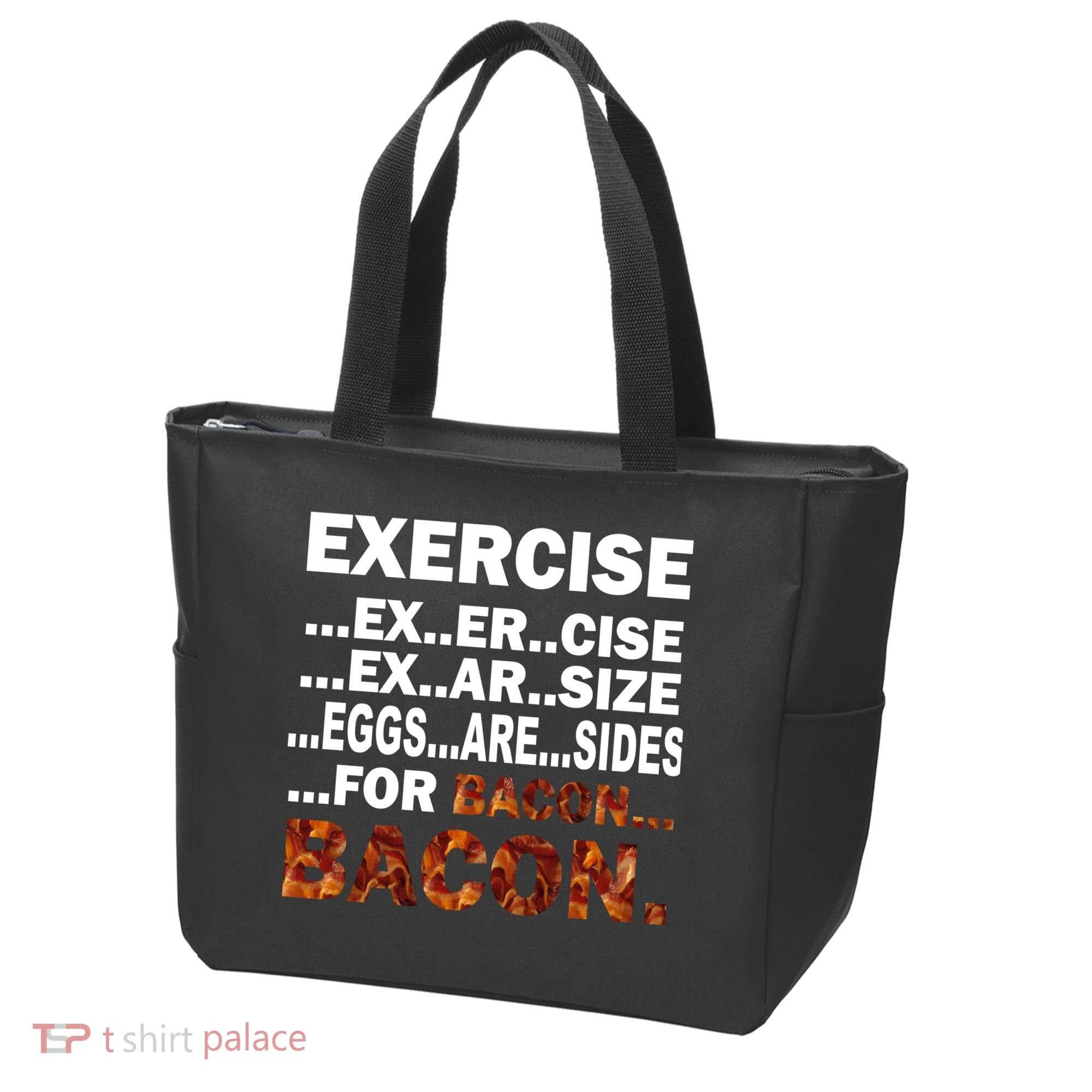 Exercise For Bacon Camouflage Tote Bag