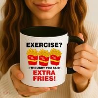 Exercise I Thought You Said French Fries Coffee Mug thumb 3