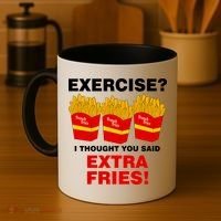 Exercise I Thought You Said French Fries Coffee Mug thumb 4