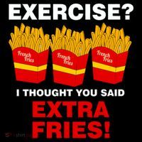 Exercise I Thought You Said French Fries Women's Hoodie thumb 2