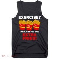 Exercise I Thought You Said French Fries Tank Top thumb 0